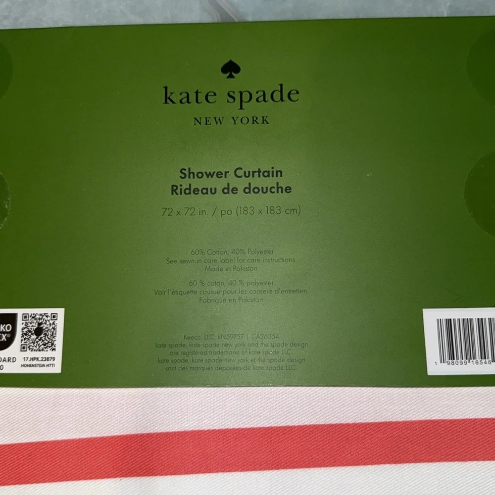 kate spade Multicolor Striped Shower Curtain